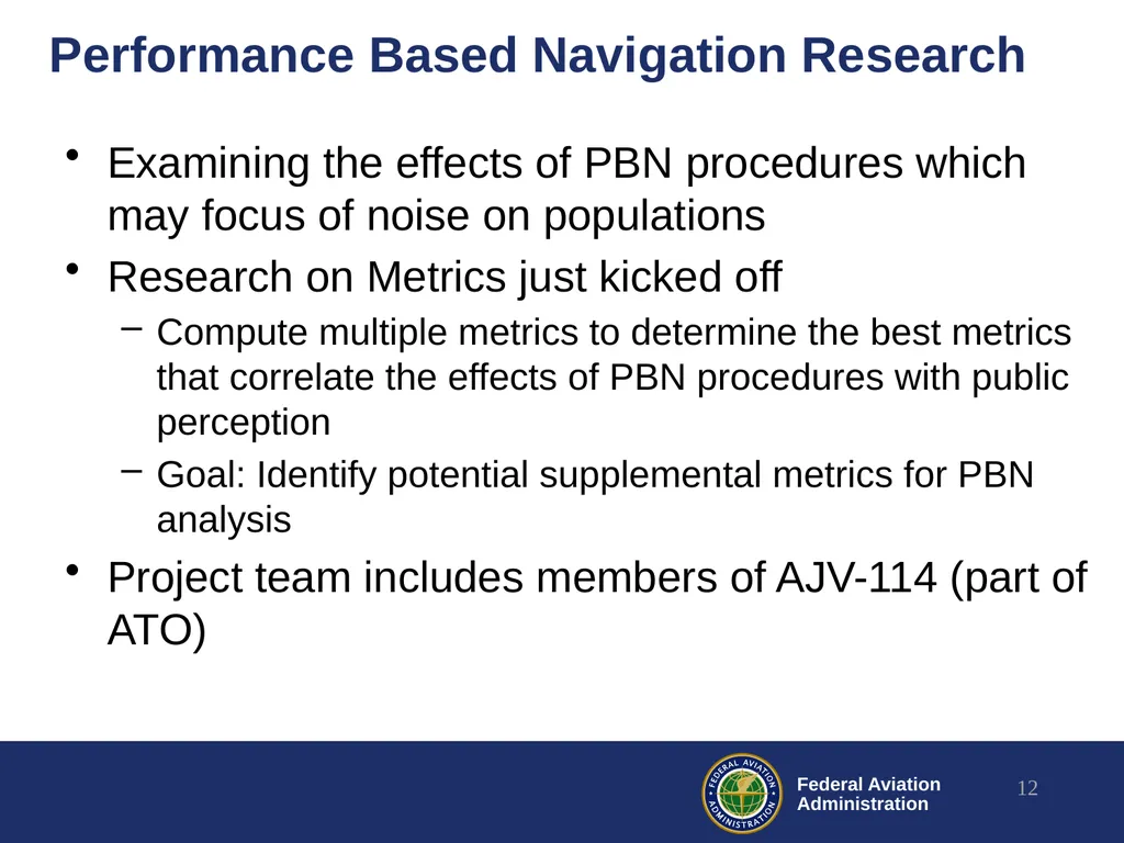 Noise Research Roadmap and Update REDAC – E&E - slide 12 of 17