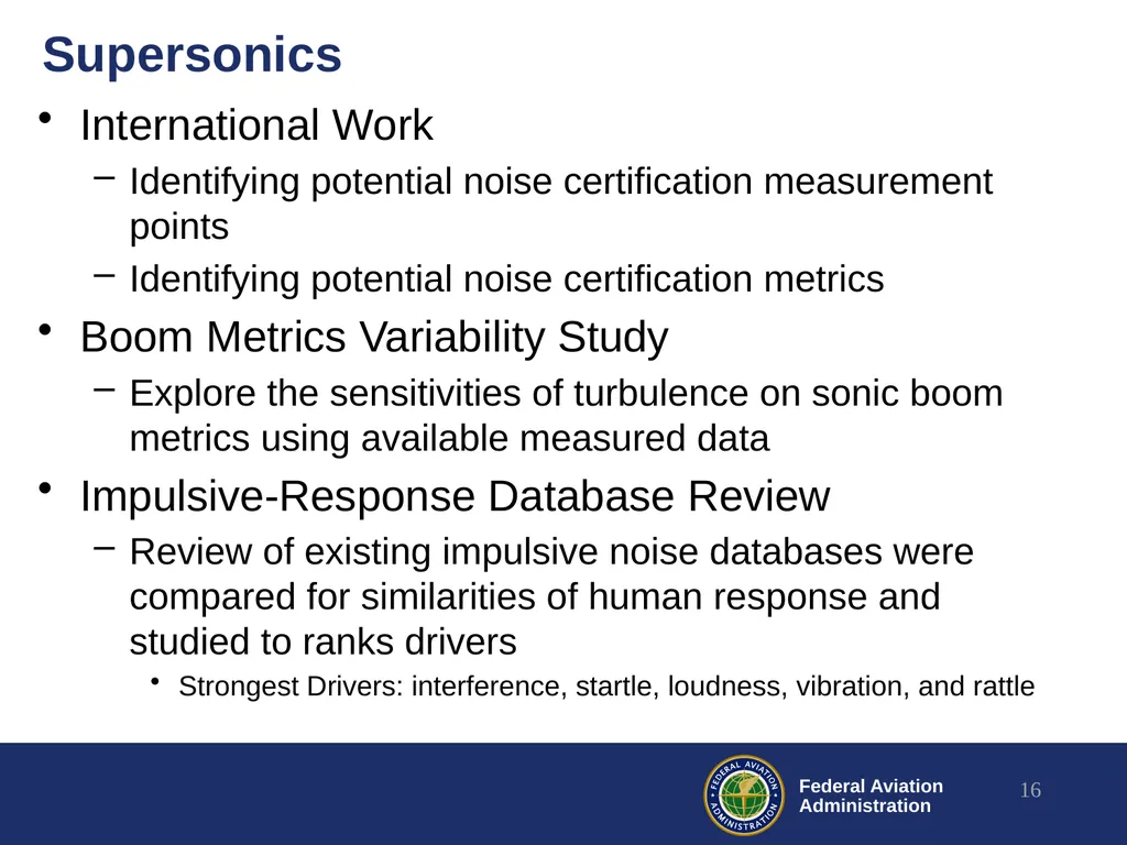 Noise Research Roadmap and Update REDAC – E&E - slide 16 of 17