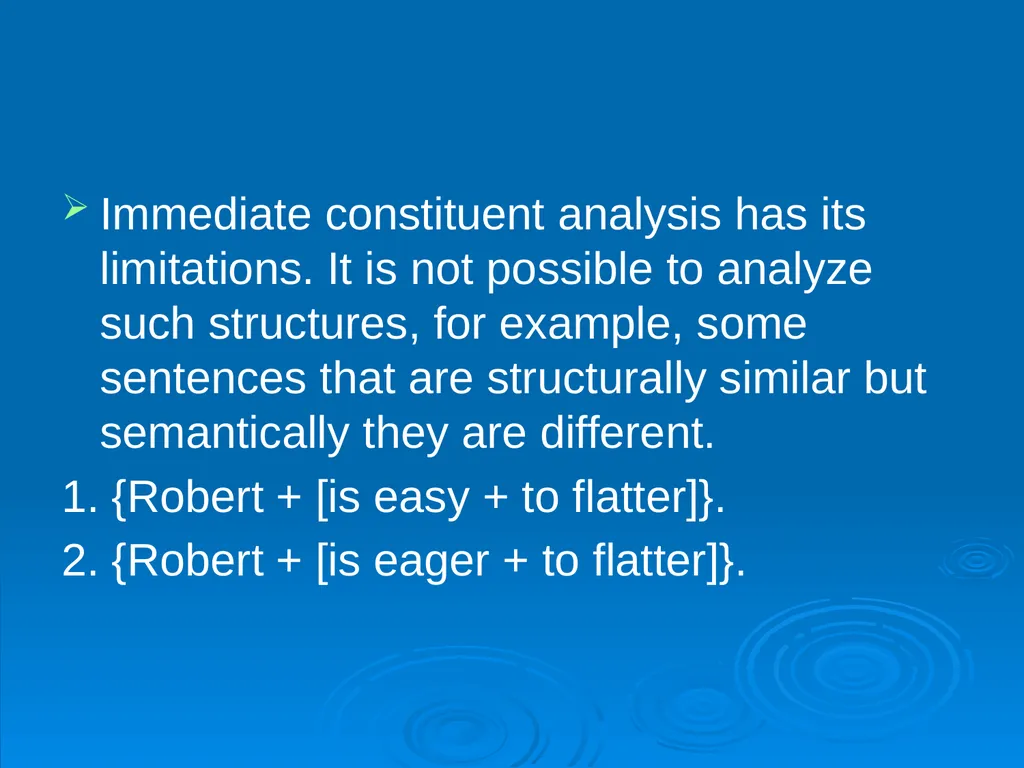 The Immediate Constituents Theory Methods of - slide 18 of 19