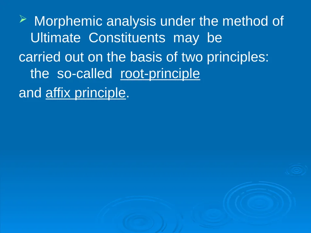 The Immediate Constituents Theory Methods of - slide 10 of 19