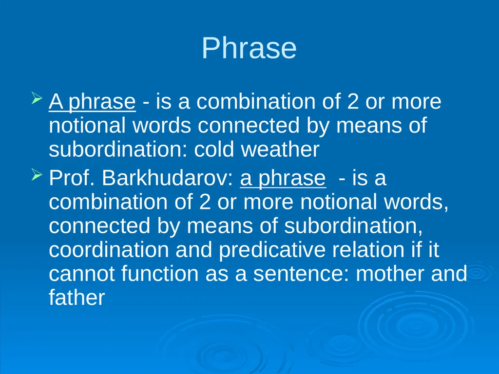 The Immediate Constituents Theory Methods of - slide 11 of 19