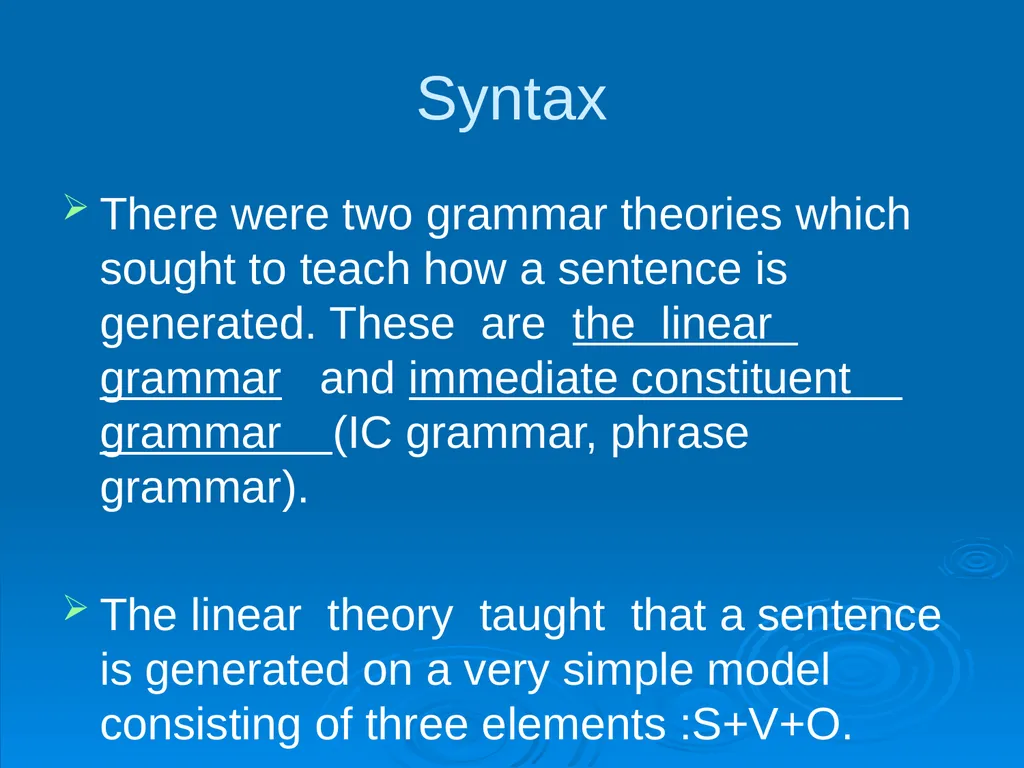 The Immediate Constituents Theory Methods of - slide 12 of 19
