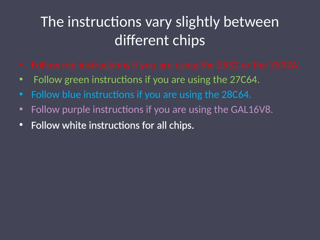 How to Program an IC Chip Using the SUPERPRO 280U - slide 2 of 10