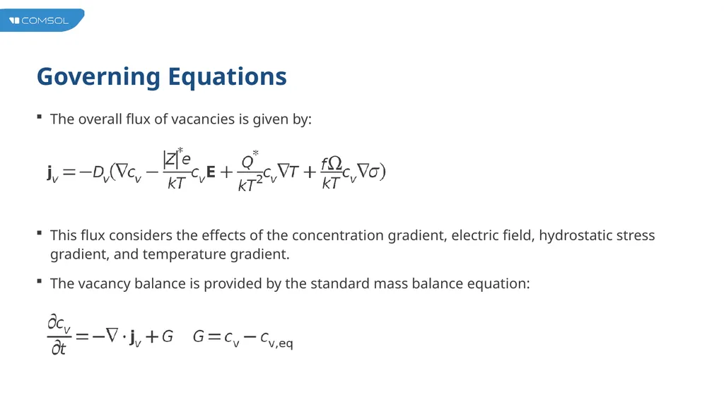 Vacancy Electromigration in IC Interconnect Lines - slide 3 of 14