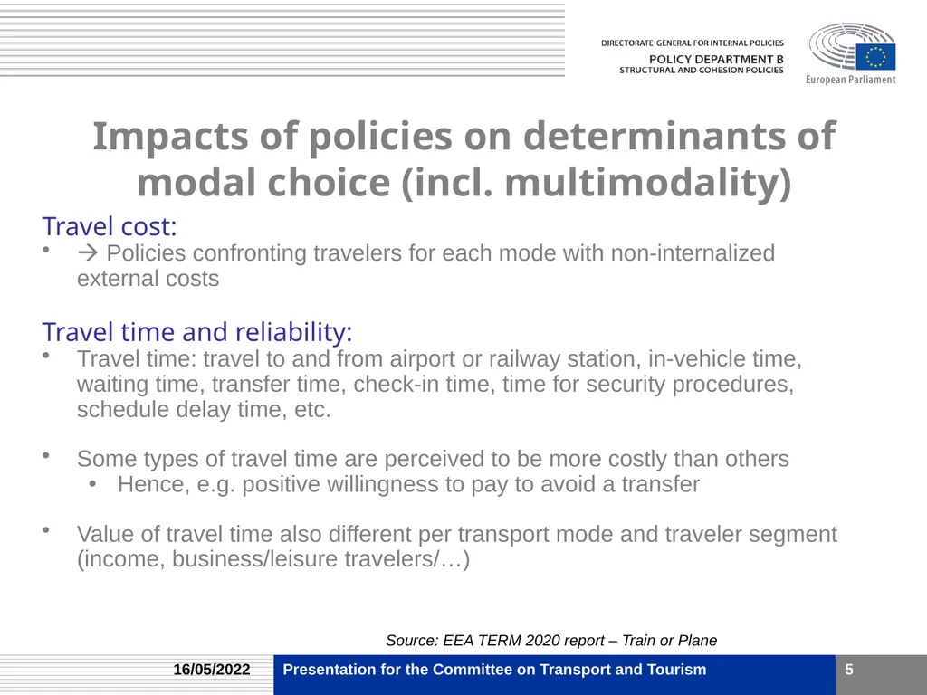 Medium and long distance passenger and freight - slide 5 of 12