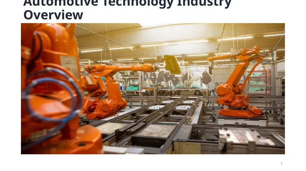 1 Automotive Technology Industry Overview - slide 1 of 5