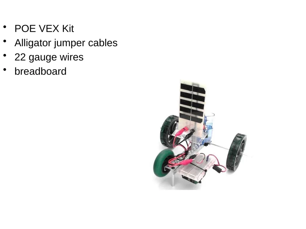 Activity 1.3.1a Solar Hydrogen Automobile Assembly - slide 2 of 7