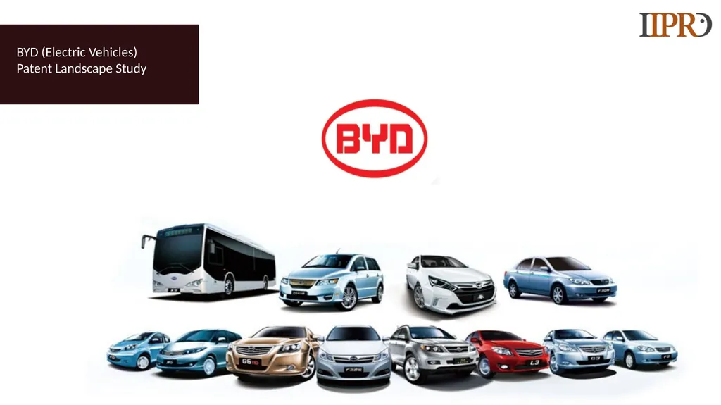 BYD (Electric Vehicles) Patent Landscape Study - slide 1 of 28
