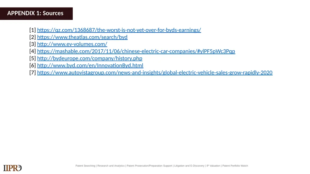 BYD (Electric Vehicles) Patent Landscape Study - slide 21 of 28