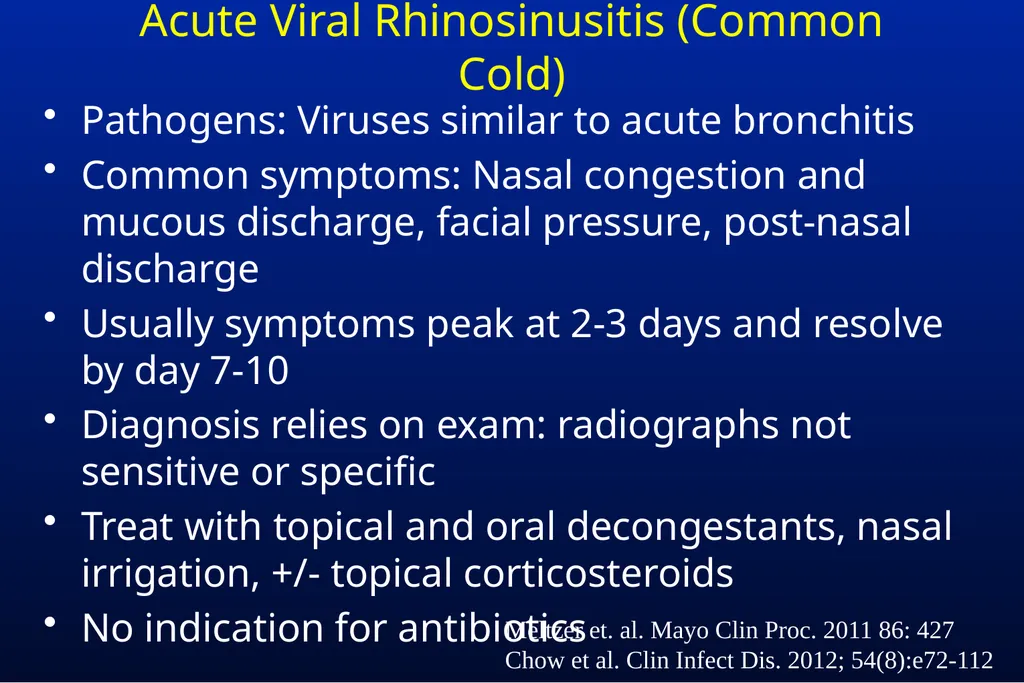 Common Respiratory Tract Infections: Evaluation - slide 27 of 44
