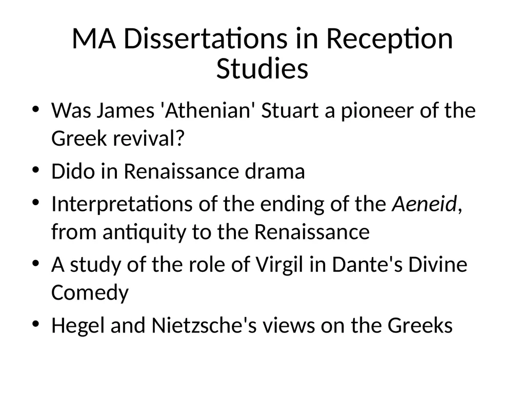Postgrad Study in Classics/ Ancient History/ - slide 6 of 9