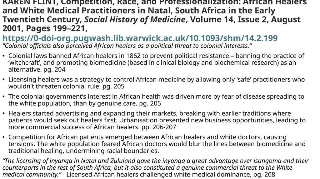 Week 21: Medical Colonisation Pratik Chakrabarti, - slide 3 of 7