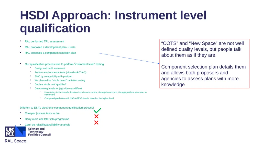 TRL Lessons from CubeMAP Will Grainger, RAL Space - slide 10 of 12