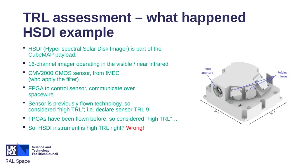 TRL Lessons from CubeMAP Will Grainger, RAL Space - slide 7 of 12