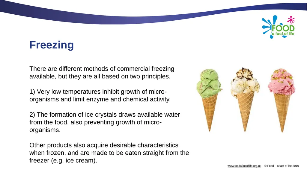 Freezing and dehydration Freezing There are - slide 2 of 18