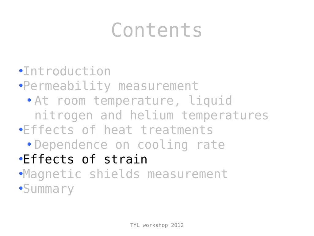 Study on the magnetic shielding for - slide 10 of 17
