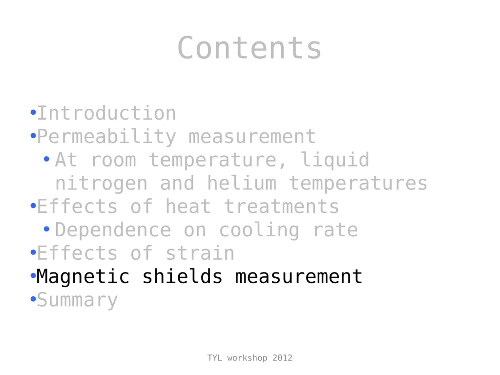 Study on the magnetic shielding for - slide 12 of 17