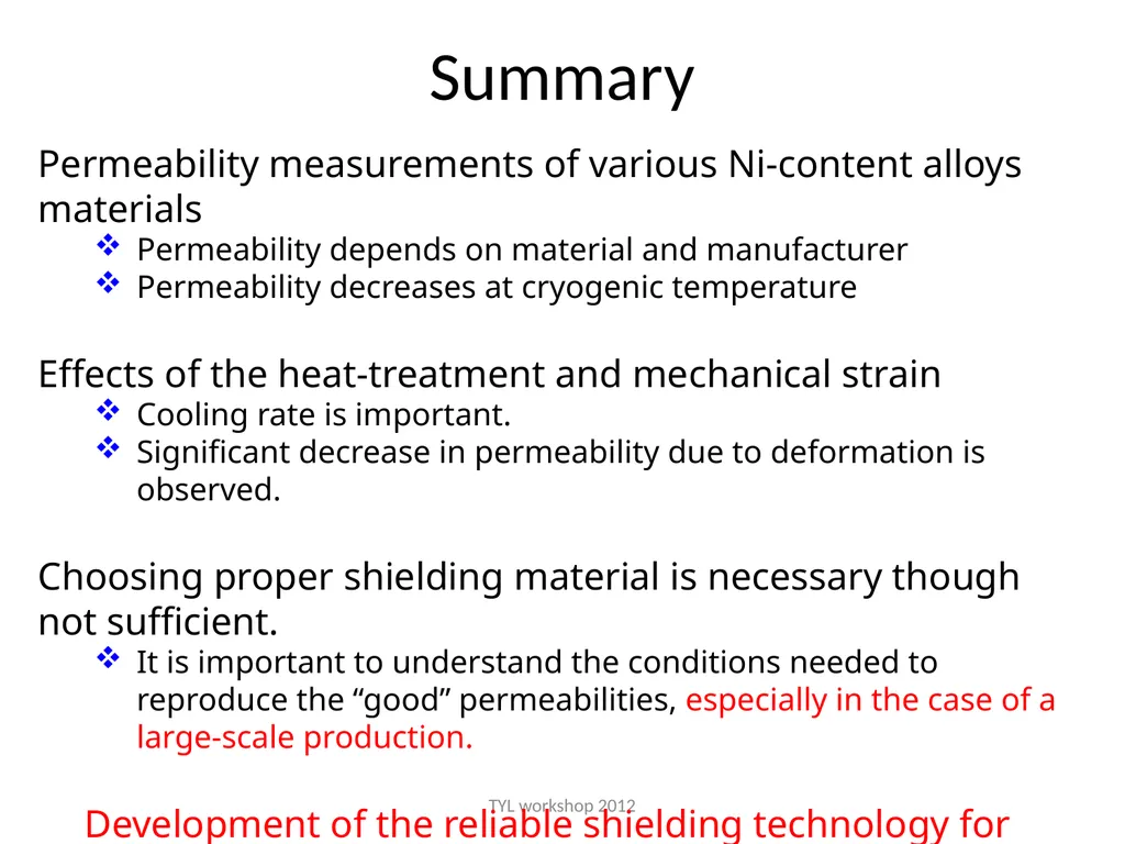 Study on the magnetic shielding for - slide 16 of 17