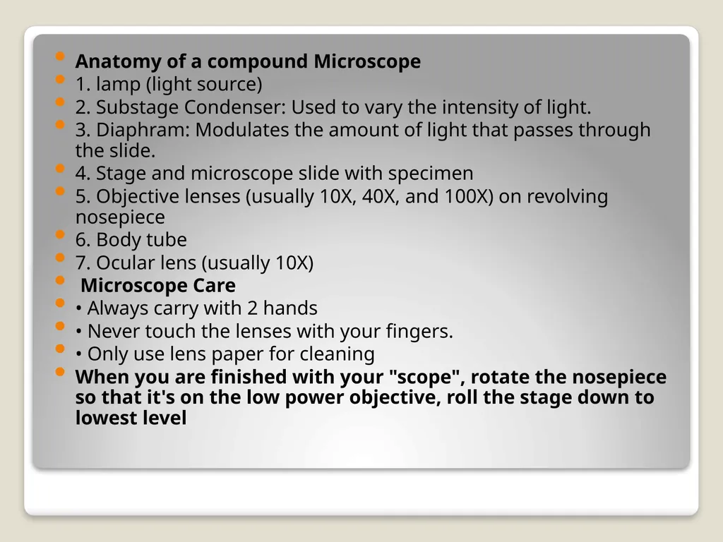 Lec1:Introduction to the Microscope What Is - slide 9 of 17