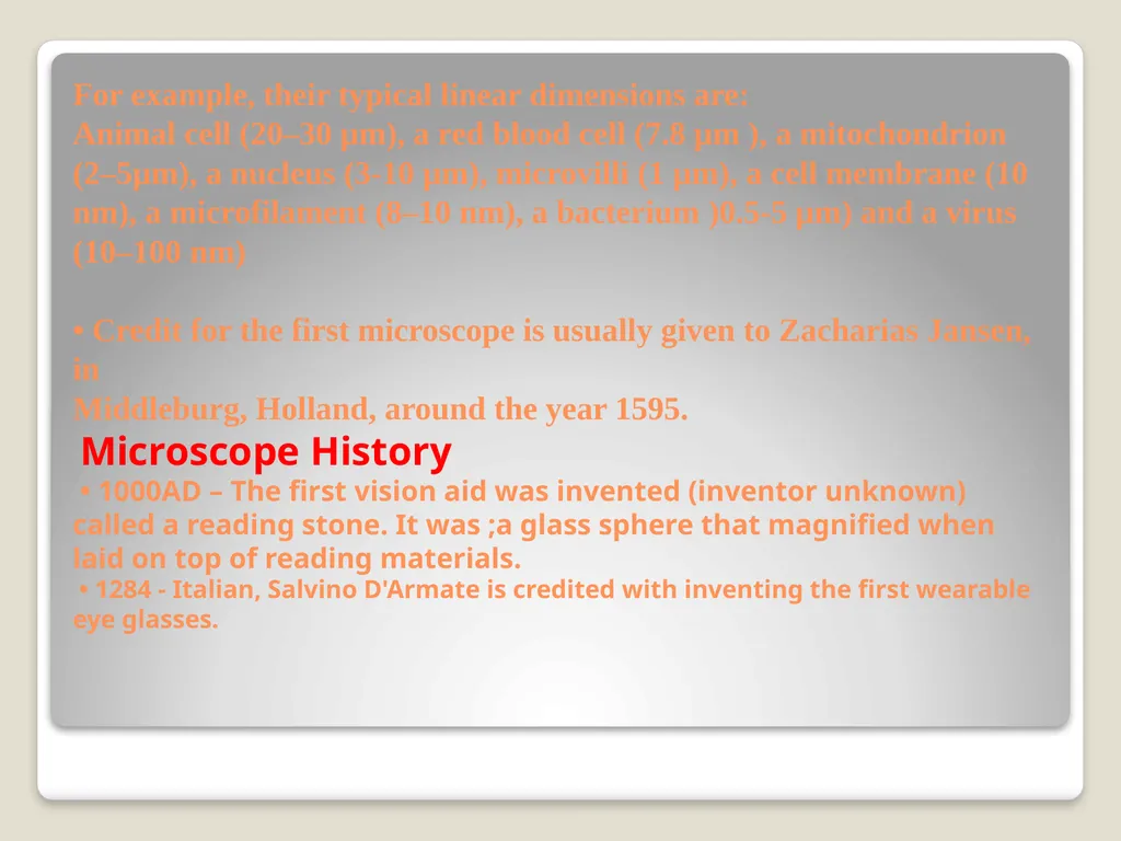 Lec1:Introduction to the Microscope What Is - slide 3 of 17