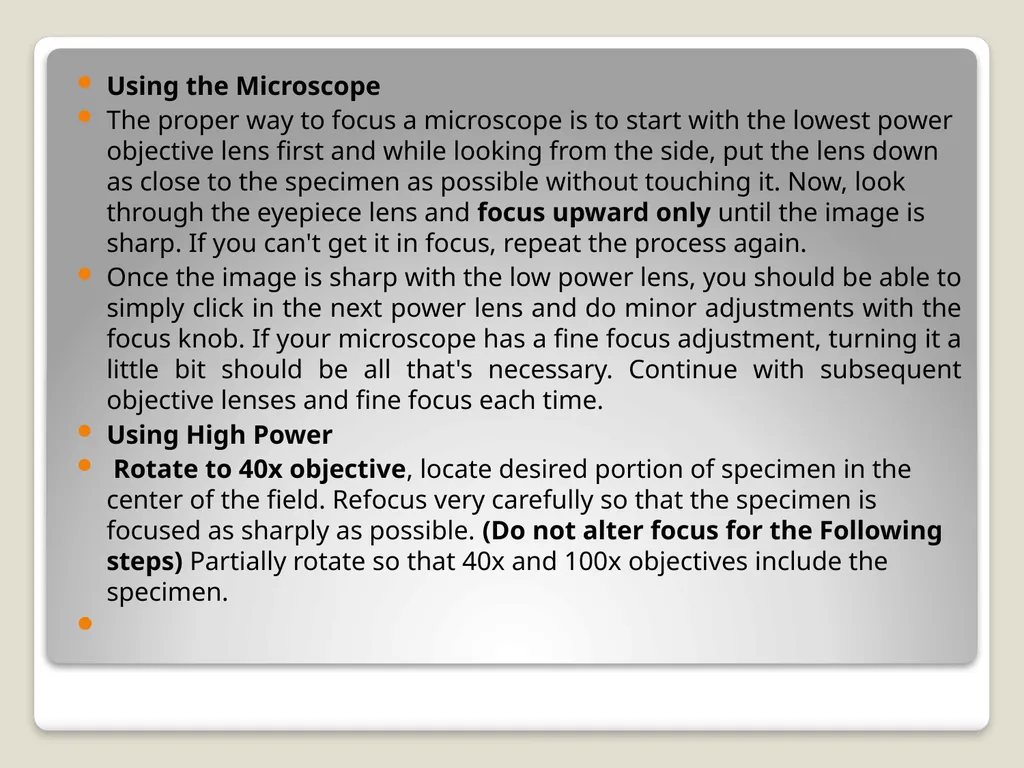 Lec1:Introduction to the Microscope What Is - slide 10 of 17
