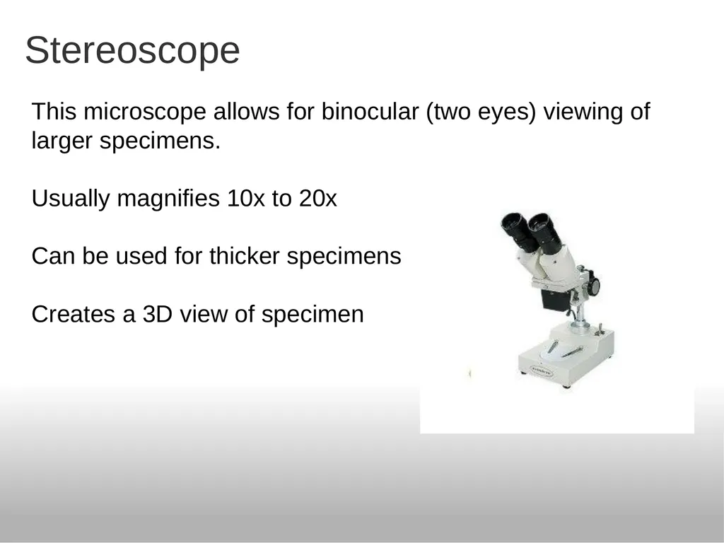 Introduction to the Microscope Types of - slide 3 of 23