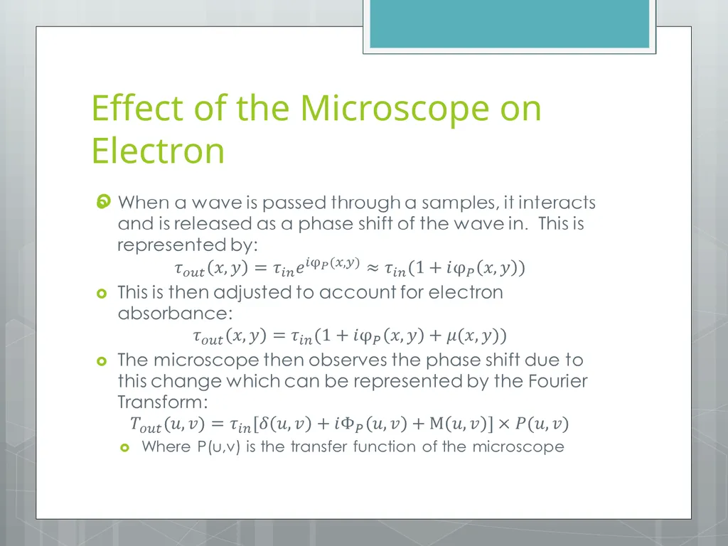 Electron Microscopy Chelsea Aitken Peter Aspinall - slide 6 of 17
