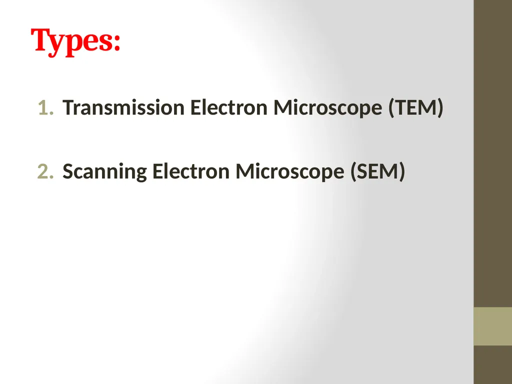 Microscope Light Microscope Electron Microscope - slide 6 of 8