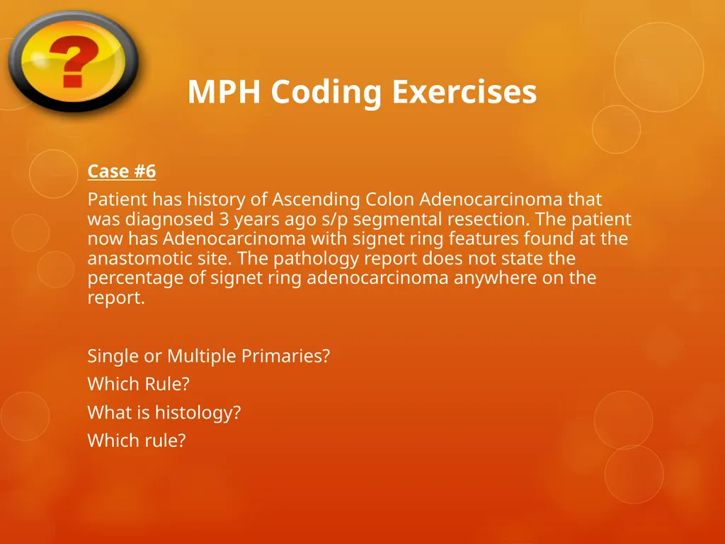 Multiple Primary and Histology Coding Rules Colon - slide 61 of 64