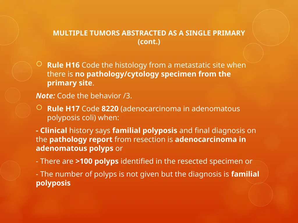 Multiple Primary and Histology Coding Rules Colon - slide 49 of 64