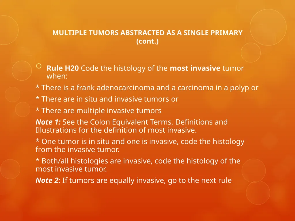 Multiple Primary and Histology Coding Rules Colon - slide 51 of 64