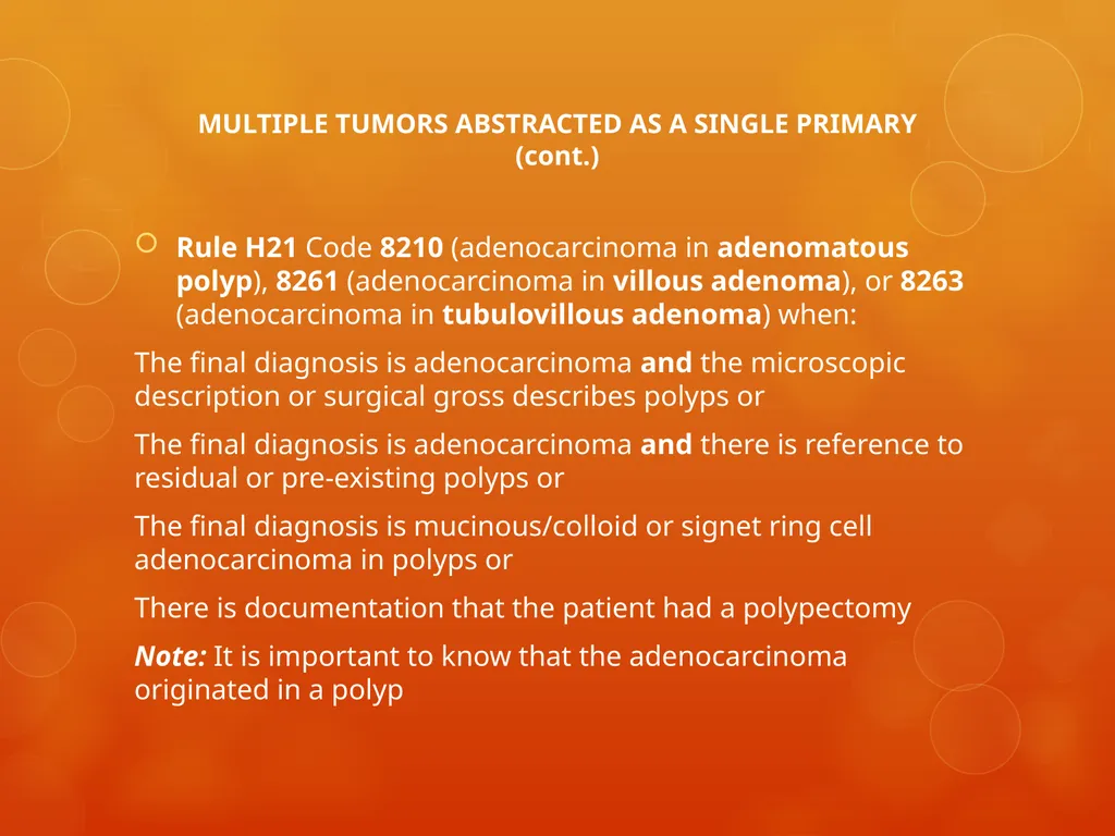 Multiple Primary and Histology Coding Rules Colon - slide 52 of 64