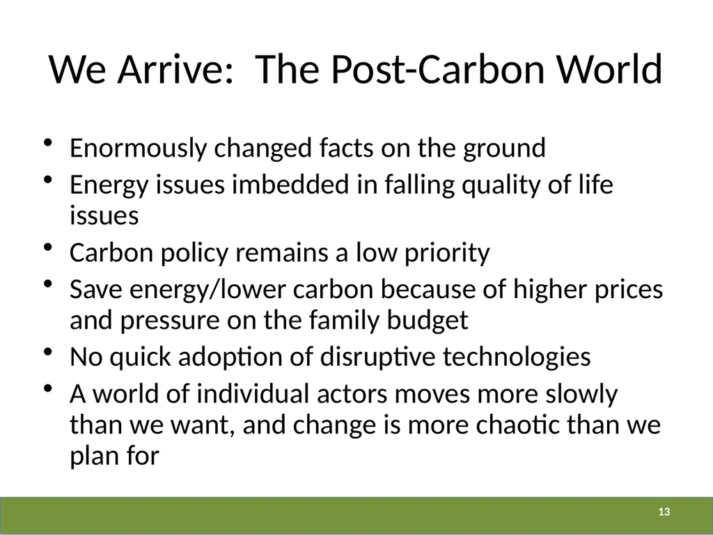 The Business of Energy OR The Business of Changing - slide 13 of 16