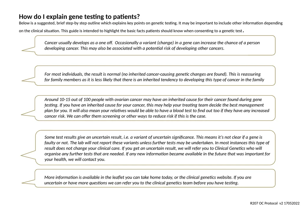 Patient with confirmed epithelial ovarian cancer - slide 2 of 2
