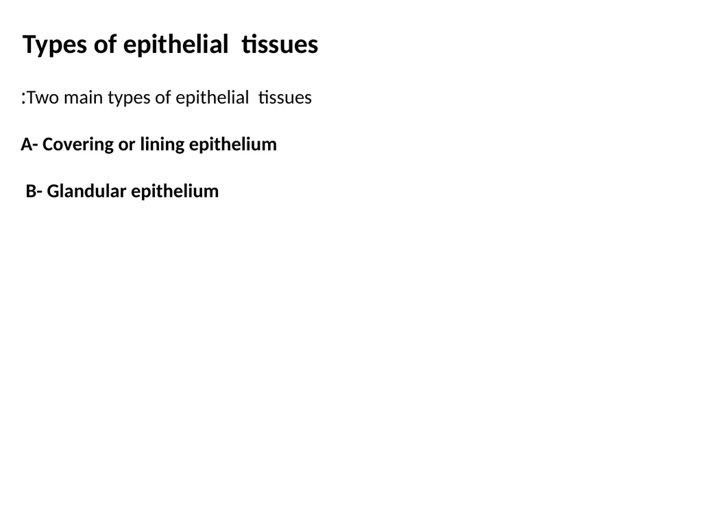 Epithelial Tissues By Dr. Fitua Al-Saedi The human - slide 6 of 16