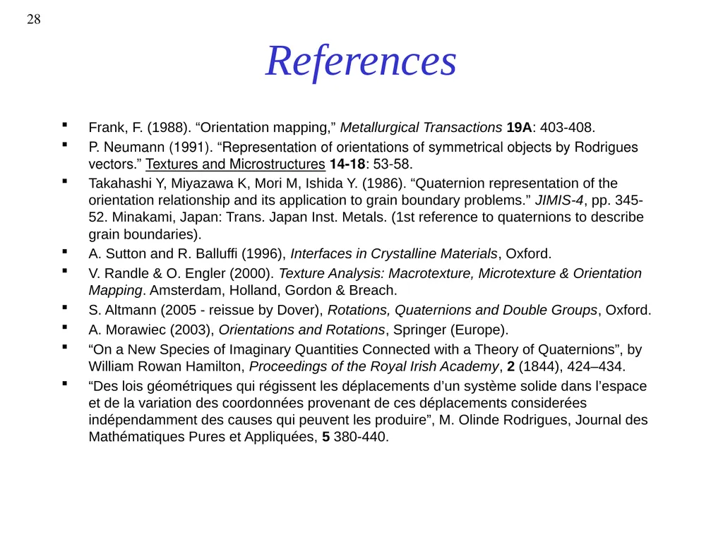 1 27-750 Texture, Microstructure & Anisotropy A.D. - slide 28 of 28