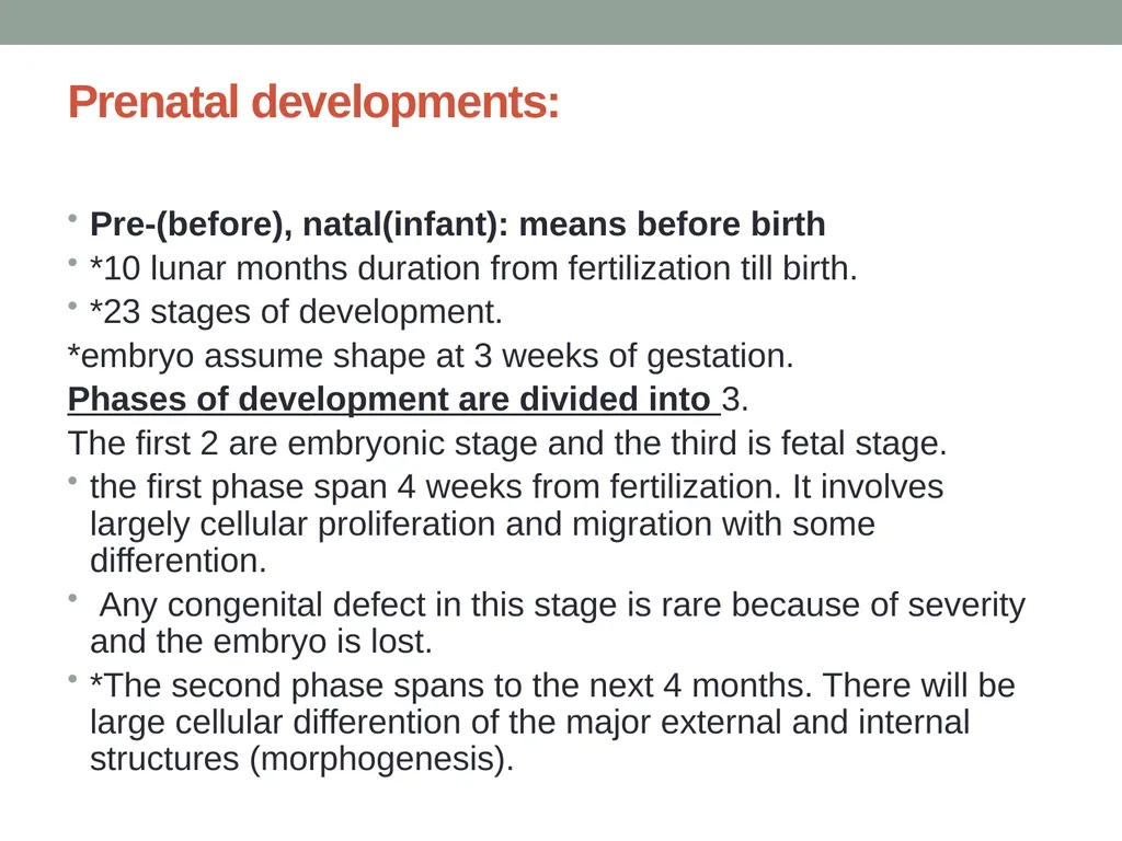 EMBRYOLOGY-I ا.م.د.ورقاء محمود علي INTRODUCTION: - slide 4 of 25