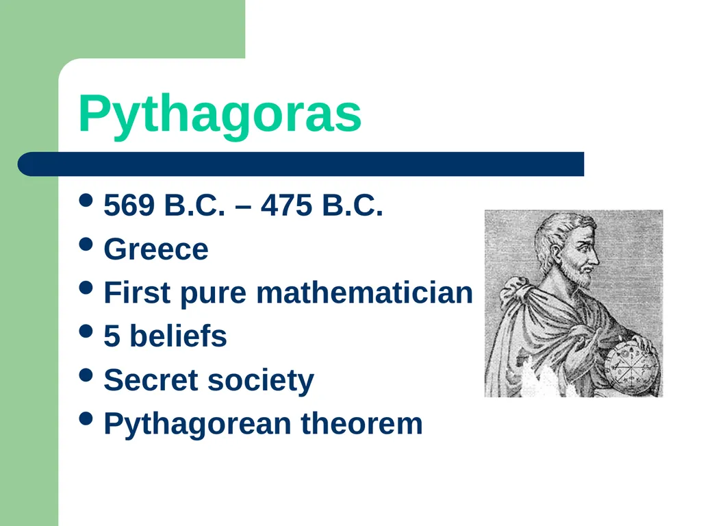 Mathematicians Mr. Clutter Villegas Middle School - slide 2 of 10