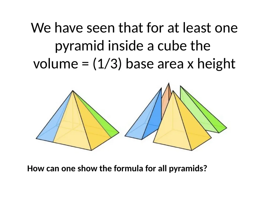 Cavalieri's Principle: Area and Volume Jim King - slide 11 of 20
