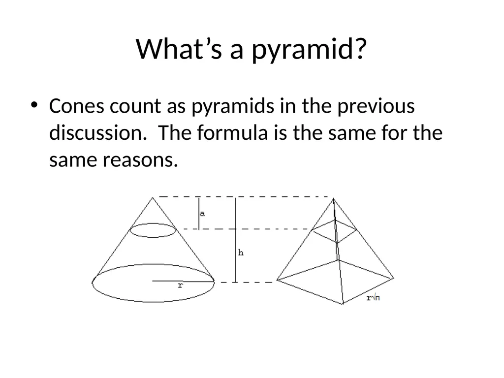 Cavalieri's Principle: Area and Volume Jim King - slide 14 of 20