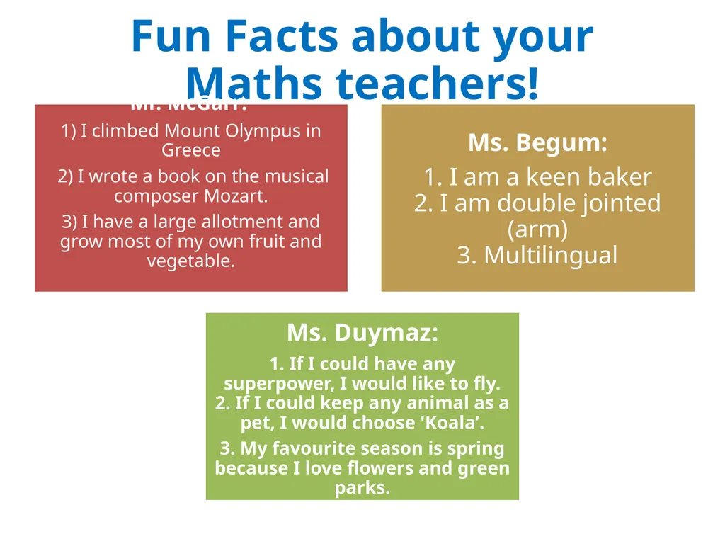 Transition from Primary to Secondary School Maths - slide 12 of 16