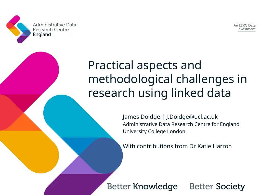 Practical aspects and methodological challenges in
