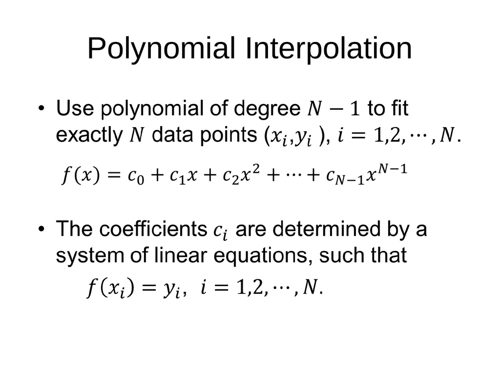 Chapter 3, Interpolation and Extrapolation - slide 3 of 29