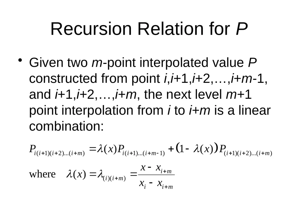 Chapter 3, Interpolation and Extrapolation - slide 17 of 29