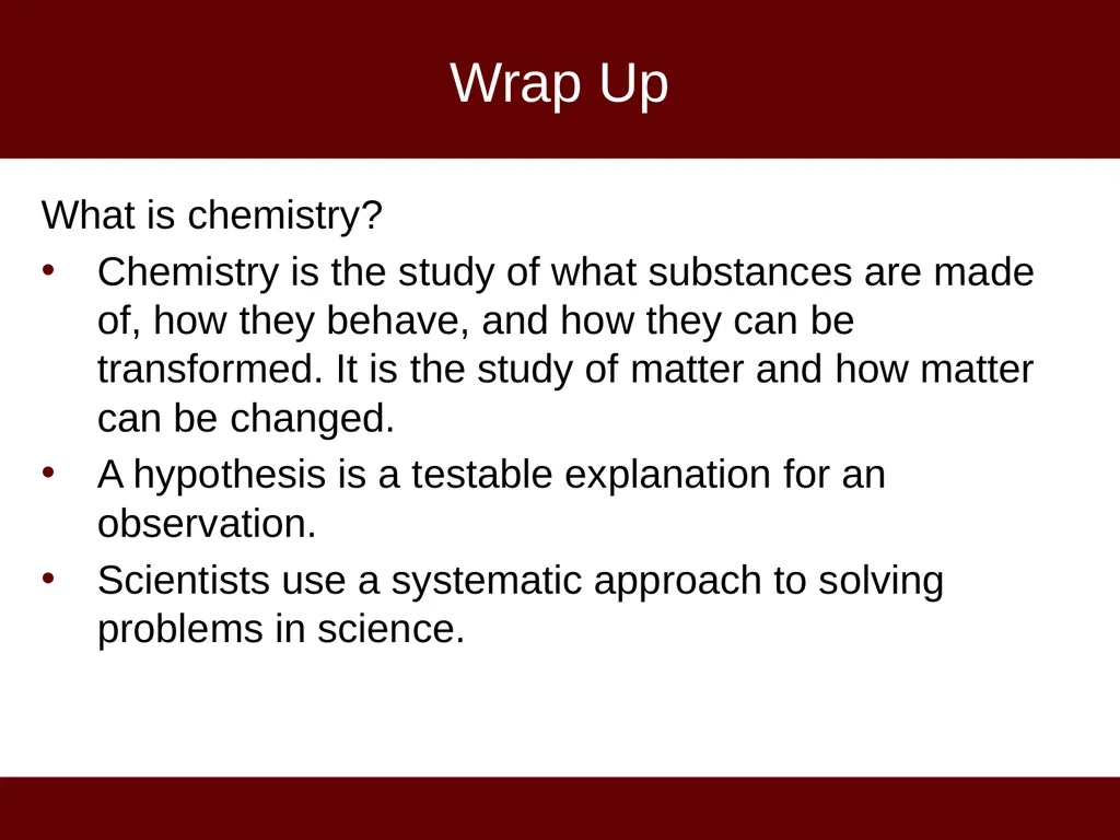 LIVING BY CHEMISTRY SECOND EDITION Unit 1: ALCHEMY - slide 10 of 10