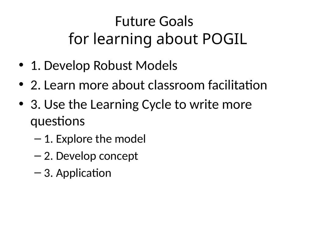 Introduction to Writing POGIL Learning Cycle - slide 3 of 37