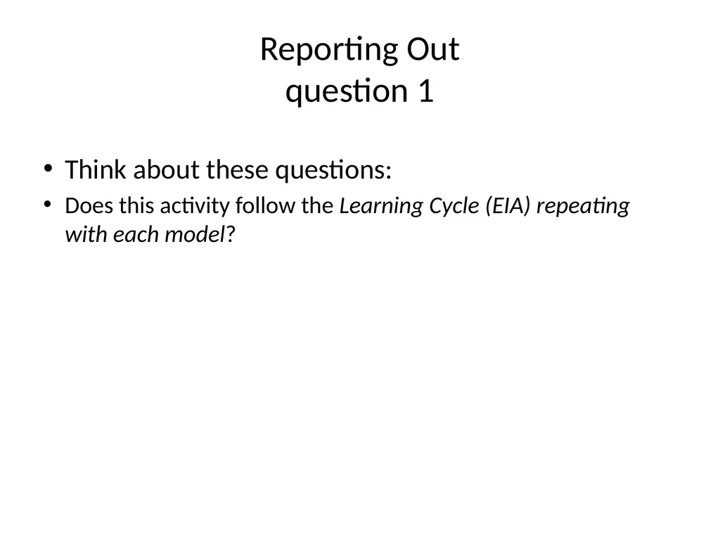 Introduction to Writing POGIL Learning Cycle - slide 15 of 37