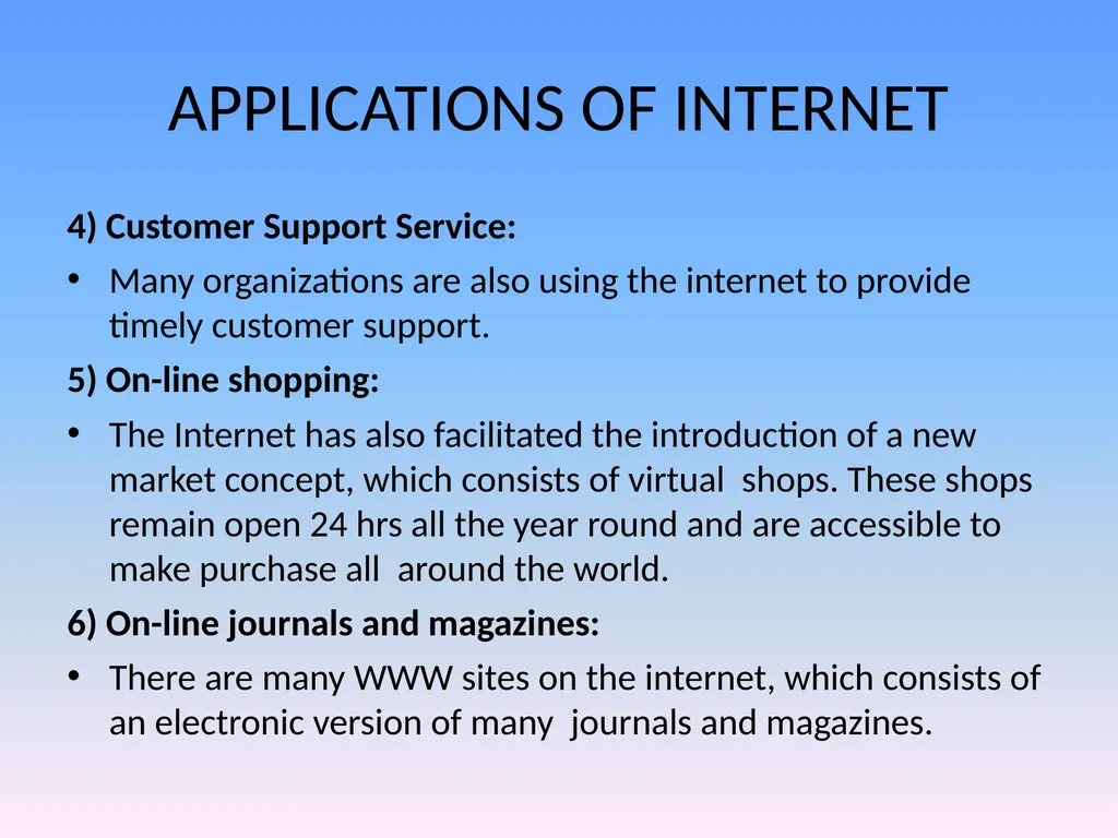 SGGSJ GOVT.COLLEGE INTERNET AND ITS APPLICATIONS - slide 5 of 9
