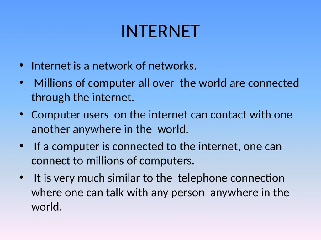 SGGSJ GOVT.COLLEGE INTERNET AND ITS APPLICATIONS - slide 2 of 9
