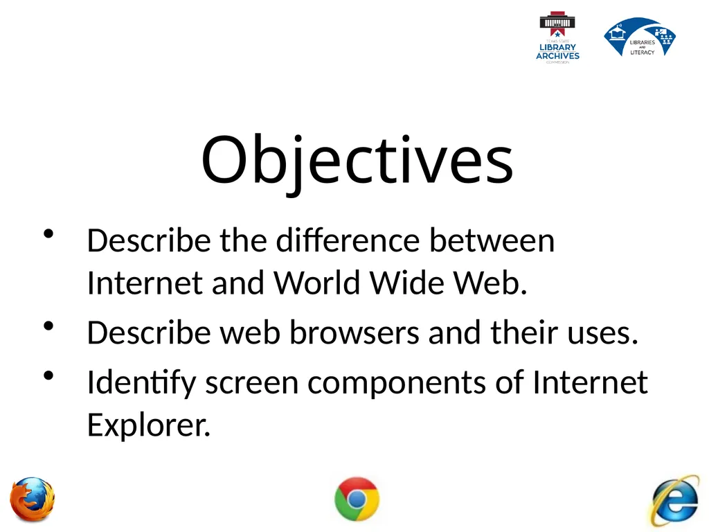 2.2 Internet Basics Describe the difference - slide 2 of 49